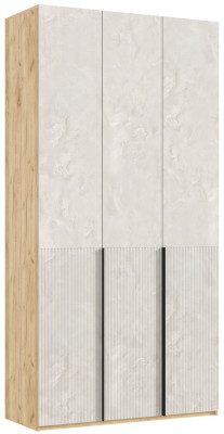 Марвэл Шкаф 3-х створчатый 1200, Дуб крафт/Мальта