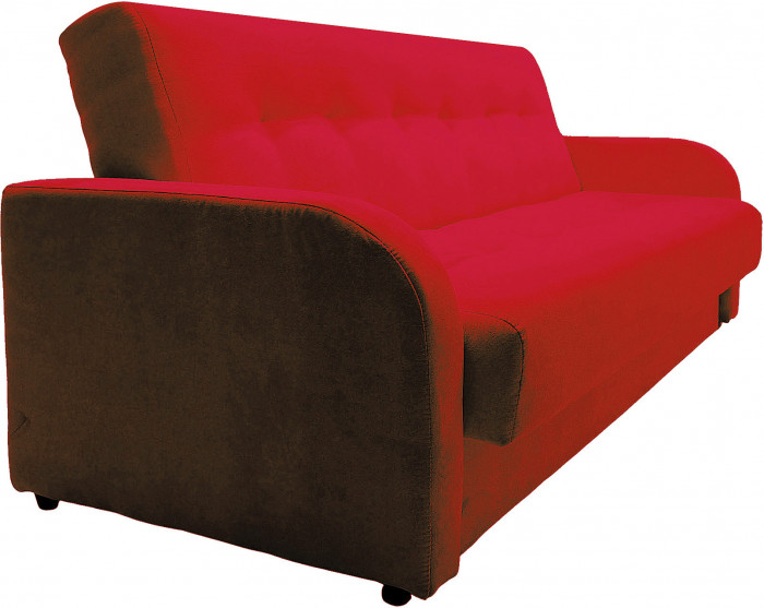 Диван-книжка ЛОНДОН КРАСНЫЙ 140 ЛЮКС, пружинный блок Боннель