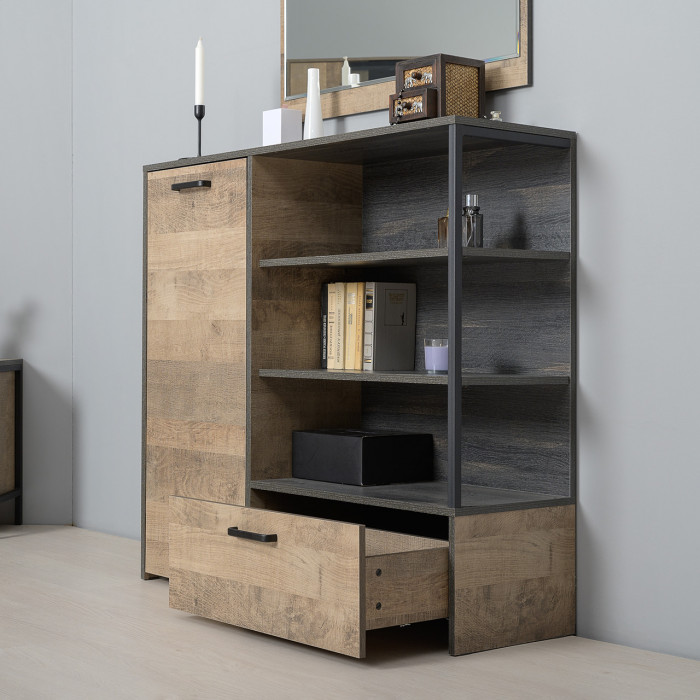 Трувор Гостиная 105, дуб гранж песочный/интра