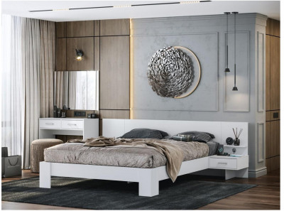 Модульная спальня Эва, композиция 1 (Белый)