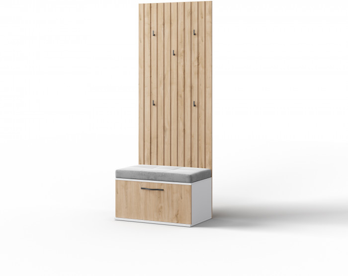 Модульная прихожая "Элана" - Аляска/Дуб артизан