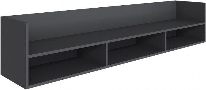 Полка навесная (открытая) Мадрид ПНО-1 (1,8) графит серый