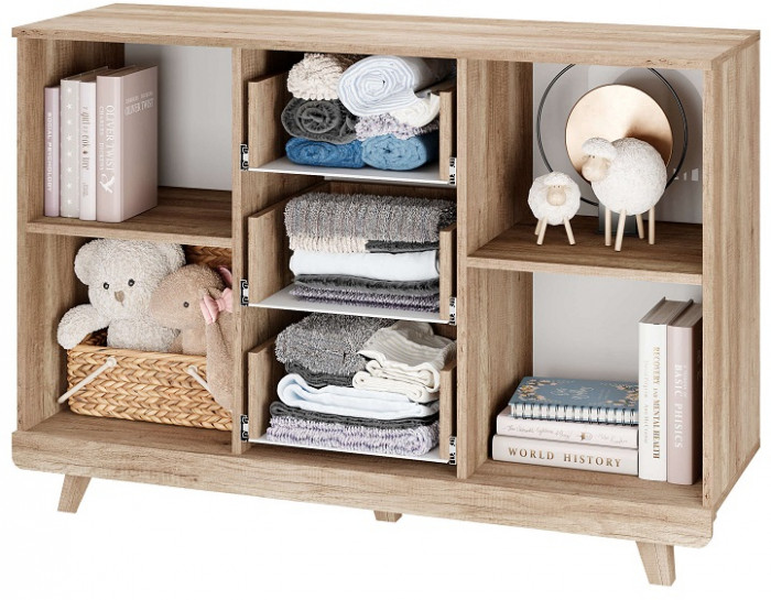 Комод "Мегаполис" КМ-15 Дуб каньон/фотопечать "Эвкалипт"