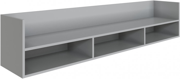 Полка навесная (открытая) Мадрид ПНО-1 (1,8) камень серый