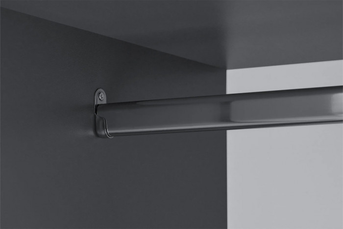 Шкаф распашной с наполнением (5 полок) ШК 5 (800), Графит