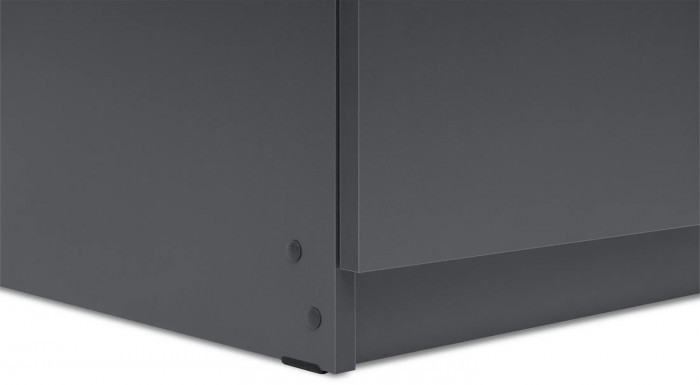 Шкаф распашной с наполнением (5 полок) ШК 5 (800), Графит