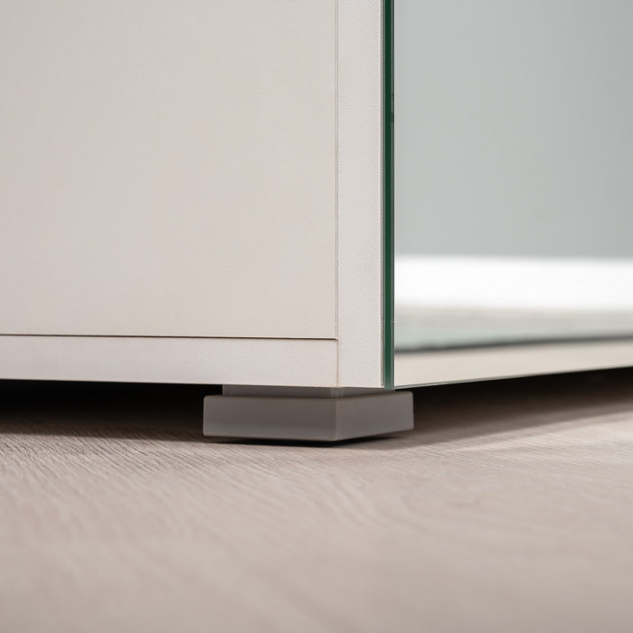 Октава Прихожая 10, белый шагрень/дуб крафт золотой/фасады МДФ белый шагрень