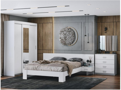 Модульная спальня Эва, композиция 3 (Белый)