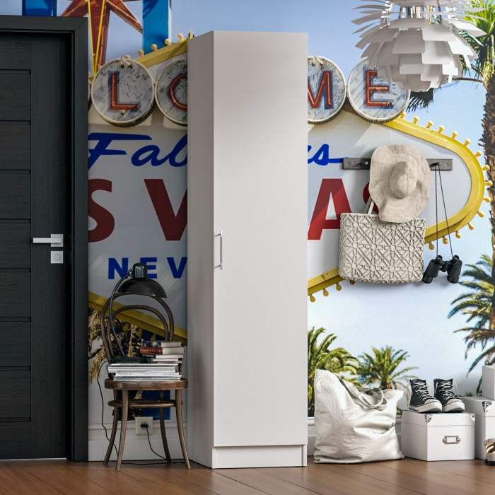 Стандарт Пенал, цвет белый, ШхГхВ 45х52х200 см., универсальная сборка