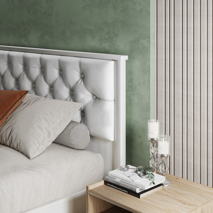 Модульная Спальня Модена, композиция 3, Ясень анкор светлый/Венге