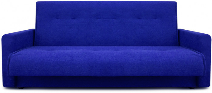 Раскладной диван-кровать, прямой, книжка, цвет синий, Милан 140