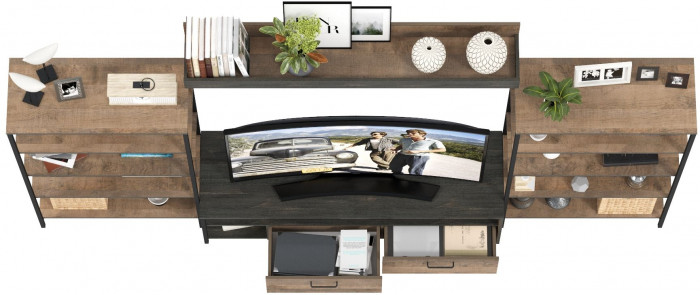 Трувор Гостиная 111, дуб гранж песочный/интра