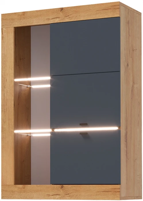 Прага Модульная Гостиная, вариант №1, Дуб Вотан/Графит