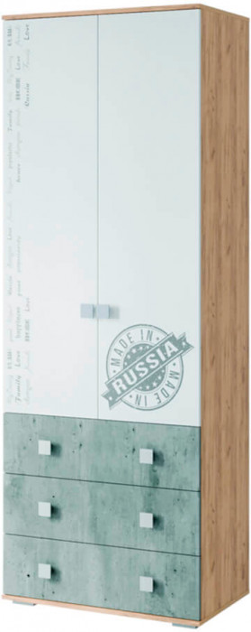 "Тренд" ШК-07 крафт/бетон/белый фп