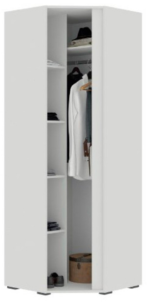Хелен ШК 04 Шкаф угловой (0,748х2,100х0,748) белый/белый