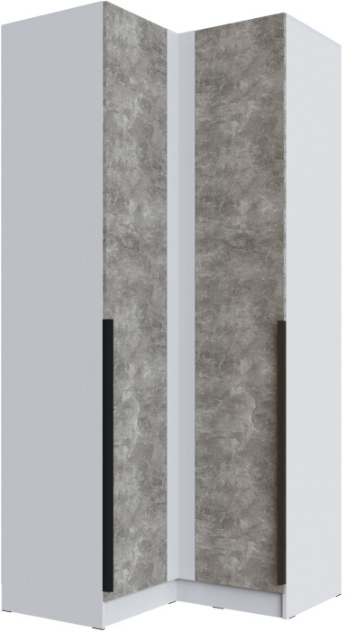 Шкаф Мадрид, композиция 11, Белый/Ателье светлое