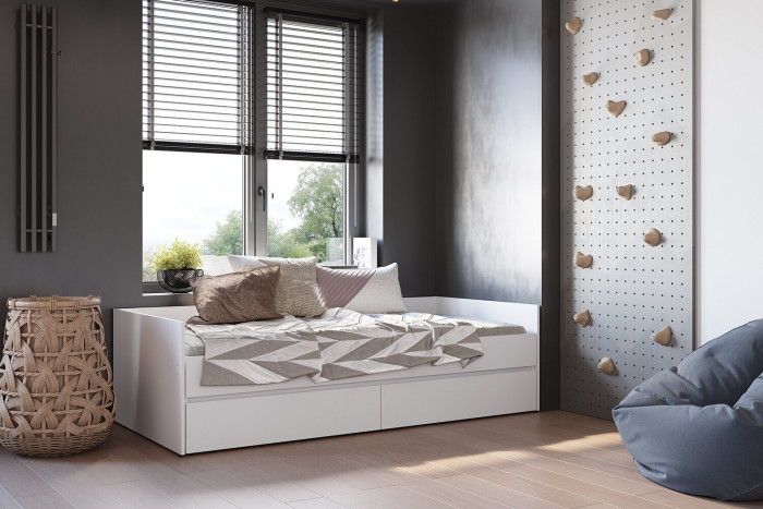 Кровать-трансформер Симпл КР-51, белый