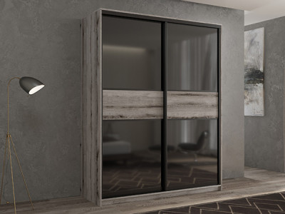 Шкаф-купе Кааппи 12 Эвок Окаменелый 120х60х230 см