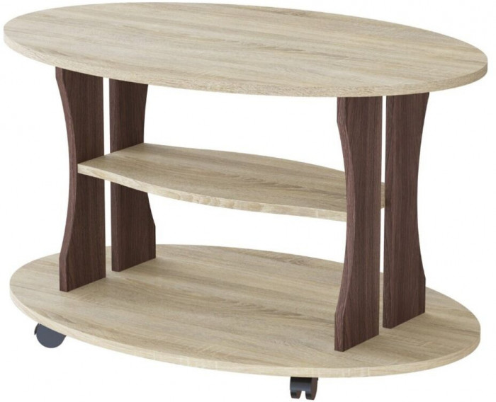 Журнальный стол Консул-1 дуб сонома/ясень шимо