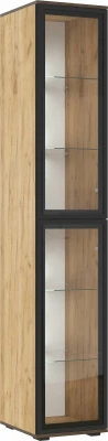 Норд Пенал-стекло 400 с подсветкой, Дуб Крафт