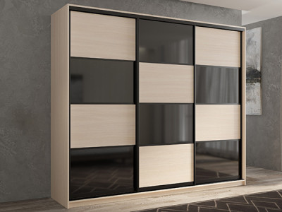 Шкаф-купе Кааппи 13 Дуб молочный 210х60х230 см