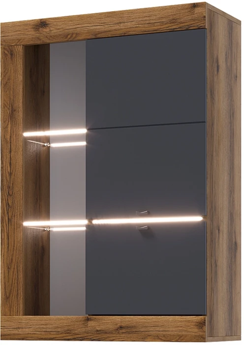 Прага Модульная Гостиная, вариант №1, Дуб Делано/Графит