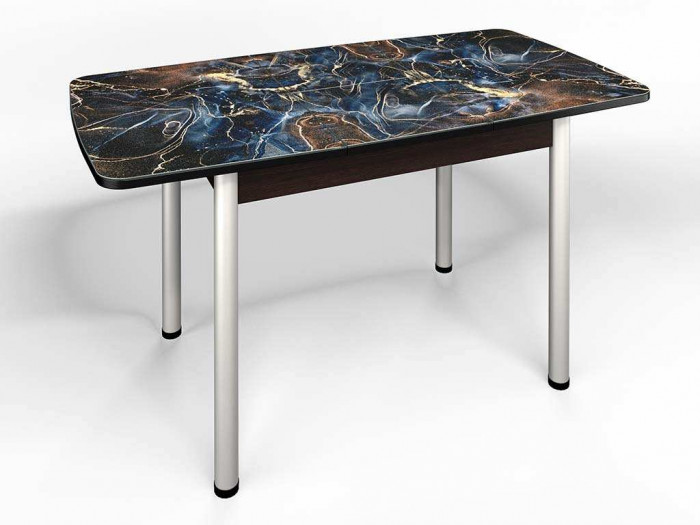 Стол СМ-5 Флорида ноги окрас круглый венге/серебро