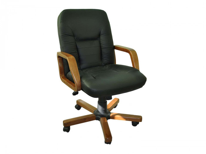 Кресло Танго 2Д светлый орех/к/з черный