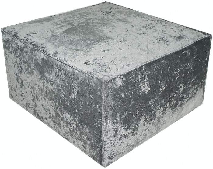 Пуф Лофт Люкс Плюш, 70х70х44, серый