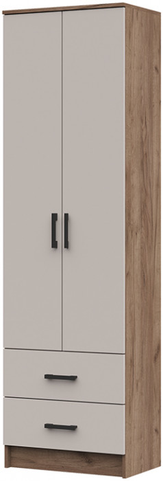 ШК-201 Машенька ЛДСП шкаф полка (600*2020*380) дуб крафт табачный/кашемир