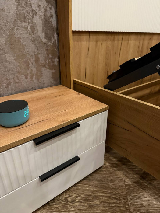 Марвэл Тумбы прикроватные 2шт, Графит/Браш графит