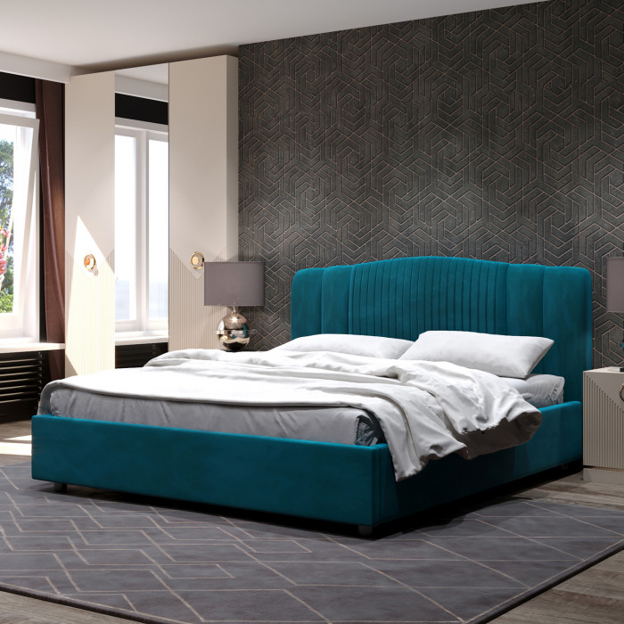 Кровать-12М с подъёмным основанием 1400 ментол