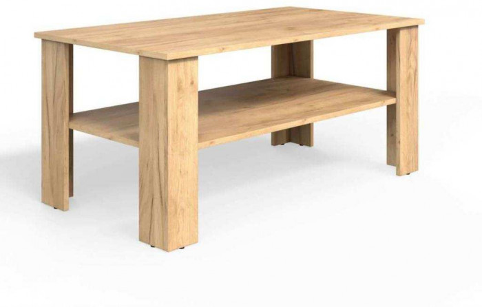 Стол журнальный СЖ-5 дуб крафт золотой