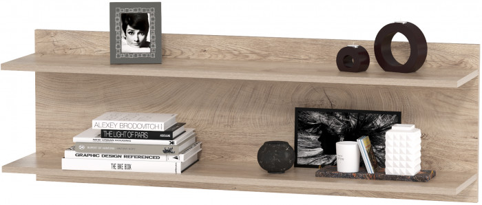 КР100 Бостон № 42, цвет дуб эндгрейн элегантный/фасады МДФ милк рикамо софт, 13.155+12.69+09.132+13.156, ШхГхВ 230,6х57,2х194,4 см., ун. сборка