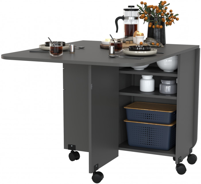 Стол-книжка с ящиками 1-6702граф, графит