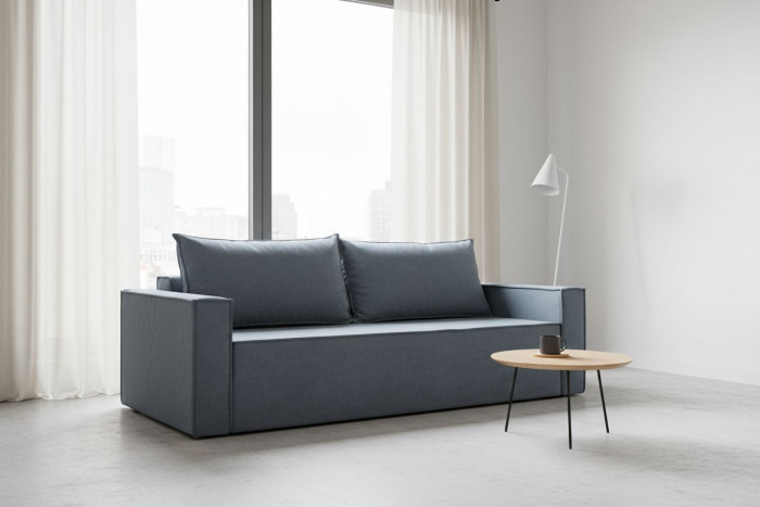 Диван-кровать раскладной еврокнижка Лофт Люкс 140 цвет серый