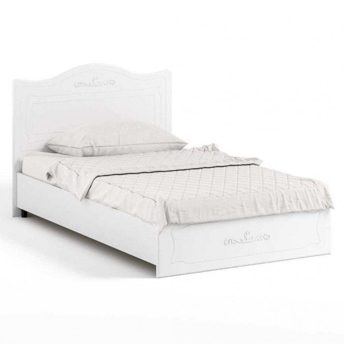 Кровать 1200 Италия ИТ-7 белое дерево