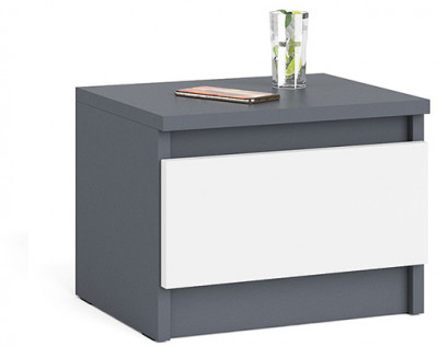 Мори Тумба прикроватная ТПМ400.1, графит/белый