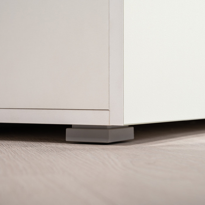 Октава Прихожая 22, цвет белый шагрень/дуб крафт золотой/фасады МДФ белый шагрень, ШхГхВ 161,5х35,4х197,6 см., универсальная сборка