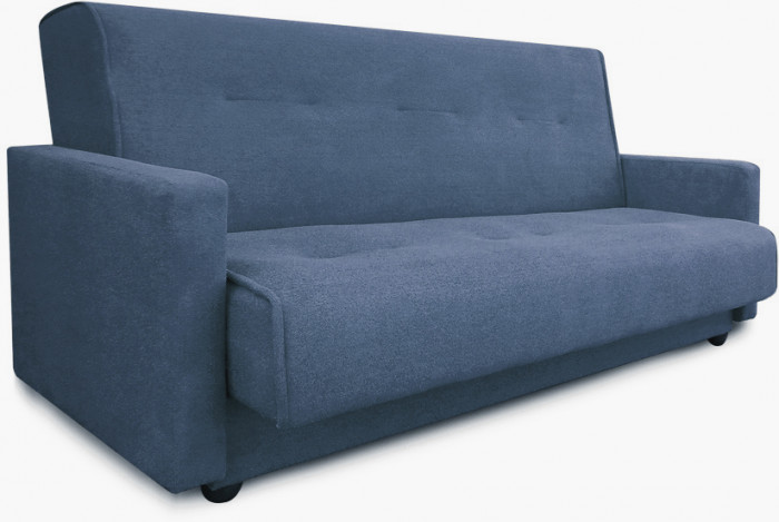 Раскладной диван-кровать, прямой, книжка, цвет серый, Милан 120