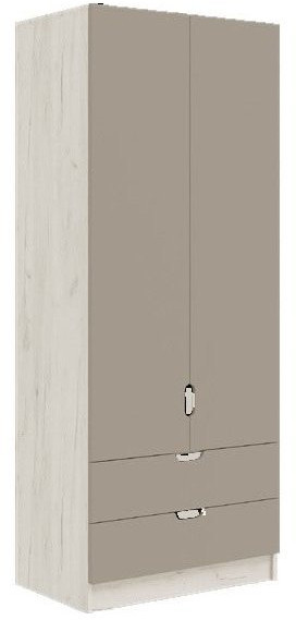 Юниор-4 Шкаф (800) (Шарли пинк, Крафт белый)