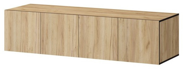 Антресоль Бастион ЛДСП 1,6 (Крафт золотой / Белый древесный)