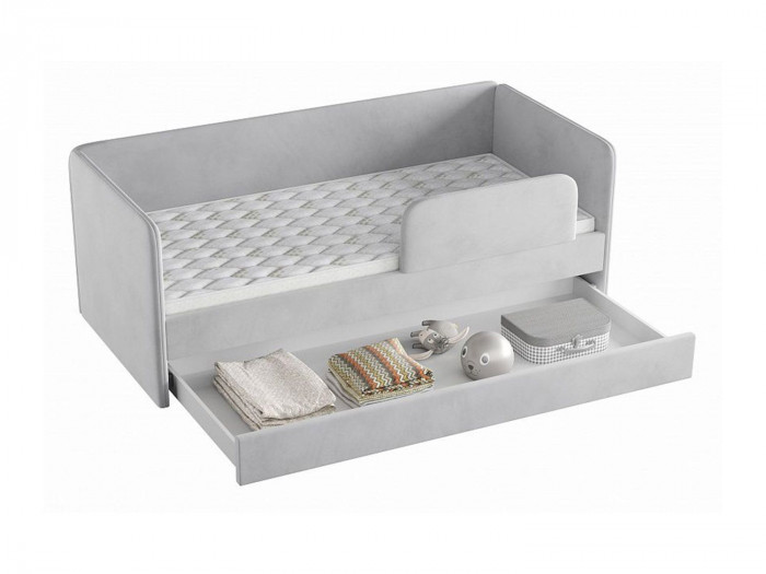 Кровать Молли модель 302 Велюр Ультра Смог