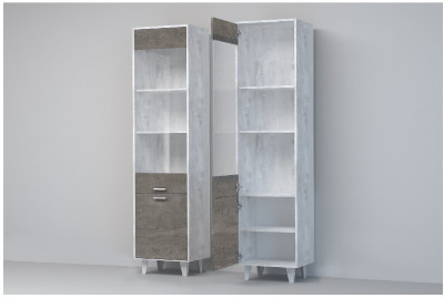 Эго Пенал ПС-1 НГ (Камень Темный/Бетон Светлый)