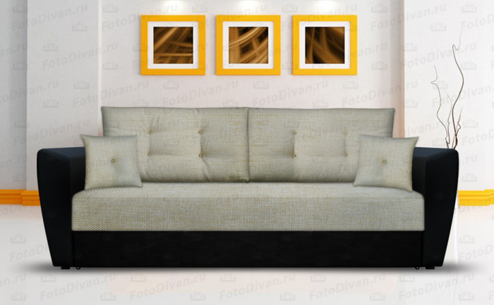 Диван еврокнижка Амстердам 160 рогожка бежевая