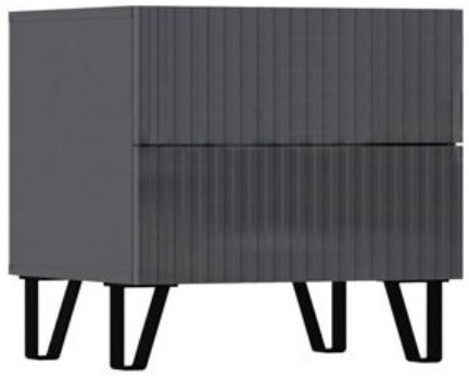 Модульная спальня Оливия (Графит, Графит Софт)