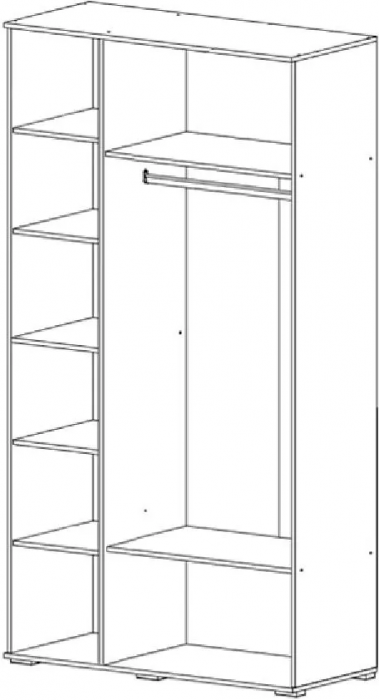 Норд Шкаф трехстворчатый 1200 + Норд Антресоль к шкафу 1200 Дуб Крафт