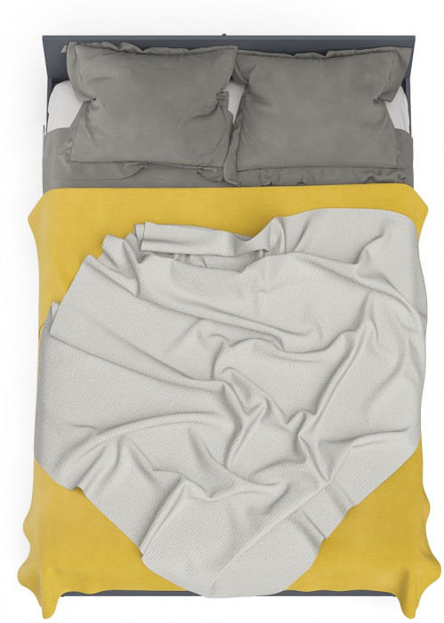 Мори Кровать с ящиками 1400, графит/белый