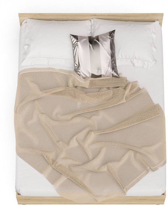 Мори Кровать с ящиками 1600, цвет дуб сонома/белый, ШхГхВ 163,5х203,5х70 см., сп.м. 1600х2000 мм., без матраса, основание есть