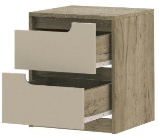 Тумба прикроватная Гавана, Крафт серый/Кашемир